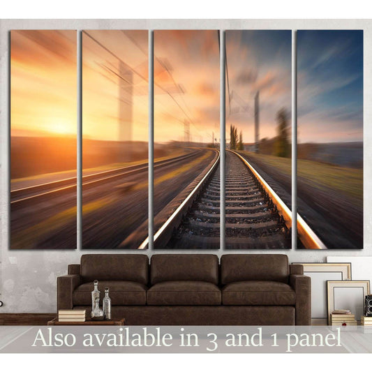 Railroad travel, railway tourism, Transportation №1304 Ready to Hang Canvas PrintCanvas art arrives ready to hang, with hanging accessories included and no additional framing required. Every canvas print is hand-crafted, made on-demand at our workshop and