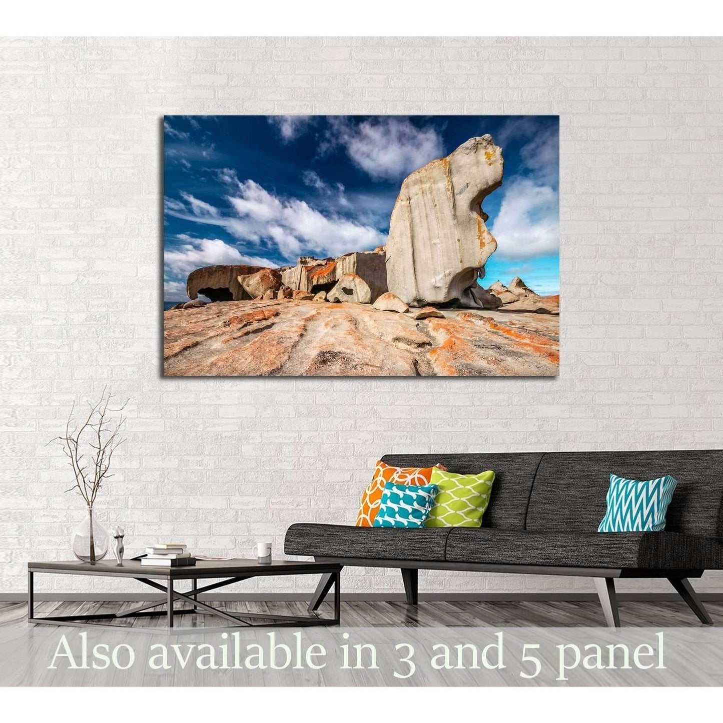 Remarkable rocks with blue and white sky,South Australia №2524 Ready to Hang Canvas PrintCanvas art arrives ready to hang, with hanging accessories included and no additional framing required. Every canvas print is hand-crafted, made on-demand at our work