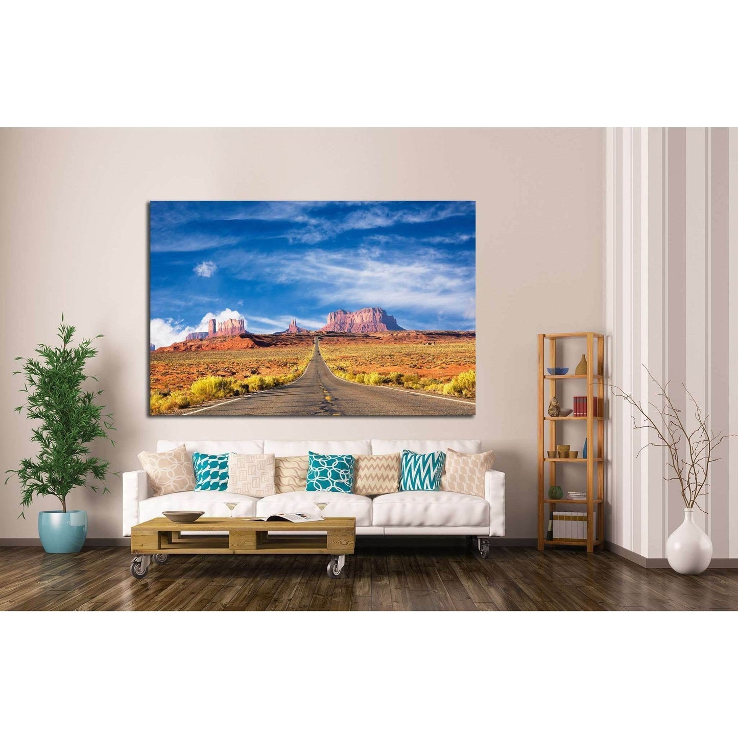 Road to the Monument Valley №1980 Ready to Hang Canvas PrintCanvas art arrives ready to hang, with hanging accessories included and no additional framing required. Every canvas print is hand-crafted, made on-demand at our workshop and expertly stretched a