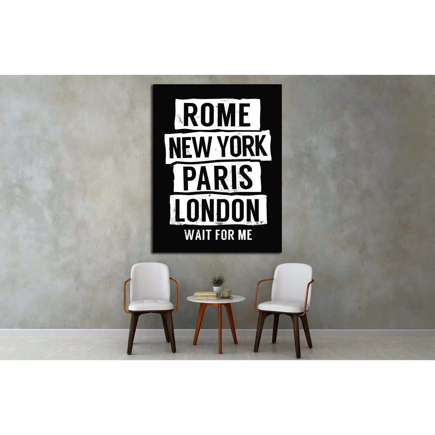 Rome, New York, Paris, London №4535 Ready to Hang Canvas PrintCanvas art arrives ready to hang, with hanging accessories included and no additional framing required. Every canvas print is hand-crafted, made on-demand at our workshop and expertly stretched