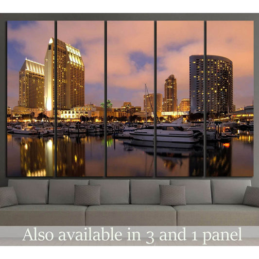 San Diego downtown marina №1024 Ready to Hang Canvas PrintCanvas art arrives ready to hang, with hanging accessories included and no additional framing required. Every canvas print is hand-crafted, made on-demand at our workshop and expertly stretched aro