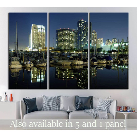 San Diego downtown marina №753 Ready to Hang Canvas PrintCanvas art arrives ready to hang, with hanging accessories included and no additional framing required. Every canvas print is hand-crafted, made on-demand at our workshop and expertly stretched arou