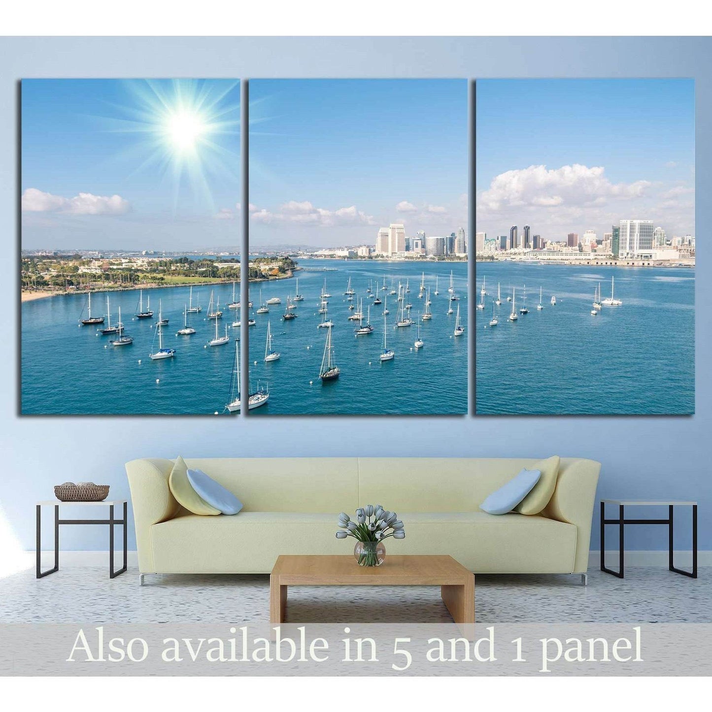 San Diego skyline №1013 Ready to Hang Canvas PrintCanvas art arrives ready to hang, with hanging accessories included and no additional framing required. Every canvas print is hand-crafted, made on-demand at our workshop and expertly stretched around 100%