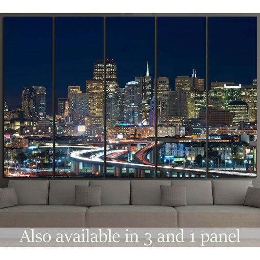 San Francisco skyline №1037 Ready to Hang Canvas PrintCanvas art arrives ready to hang, with hanging accessories included and no additional framing required. Every canvas print is hand-crafted, made on-demand at our workshop and expertly stretched around