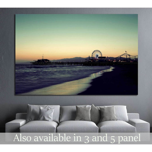 Santa Monica, Los Angeles №894 Ready to Hang Canvas PrintCanvas art arrives ready to hang, with hanging accessories included and no additional framing required. Every canvas print is hand-crafted, made on-demand at our workshop and expertly stretched arou