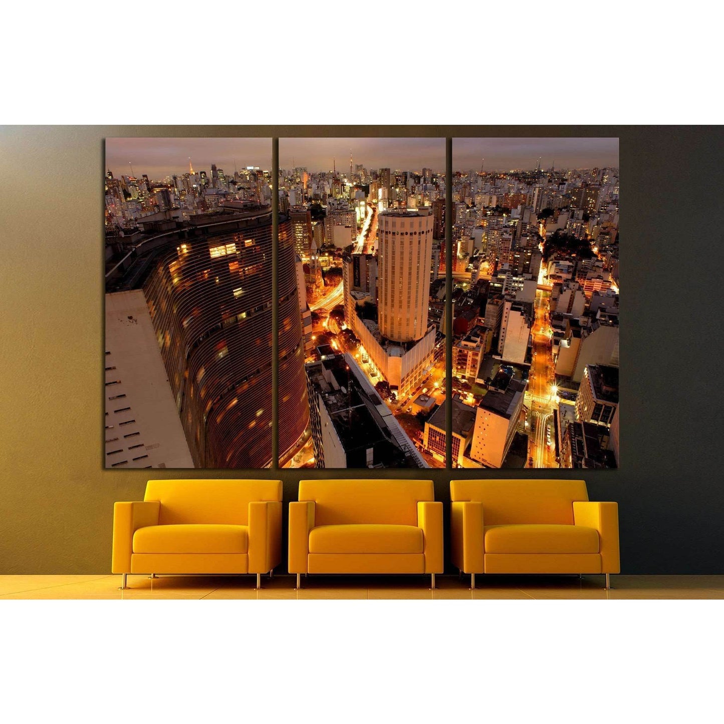 Sao Paulo skyline, Brazil, largest city in South America №1517 Ready to Hang Canvas PrintCanvas art arrives ready to hang, with hanging accessories included and no additional framing required. Every canvas print is hand-crafted, made on-demand at our work