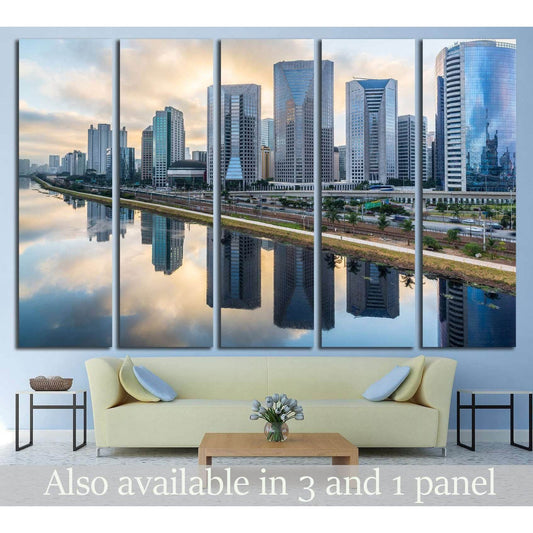 Sao Paulo Skyline - Brazil №1528 Ready to Hang Canvas PrintCanvas art arrives ready to hang, with hanging accessories included and no additional framing required. Every canvas print is hand-crafted, made on-demand at our workshop and expertly stretched ar