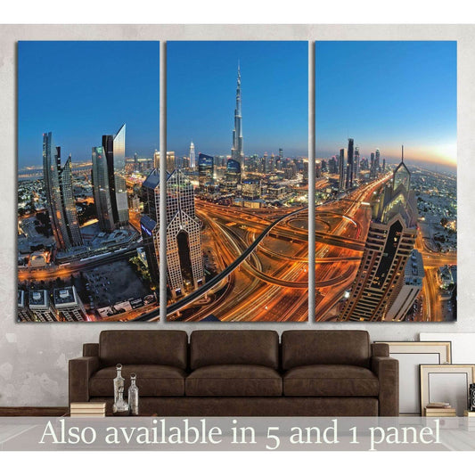 Sheikh Zayed Road, Dubai, UAE №1134 Ready to Hang Canvas PrintCanvas art arrives ready to hang, with hanging accessories included and no additional framing required. Every canvas print is hand-crafted, made on-demand at our workshop and expertly stretched