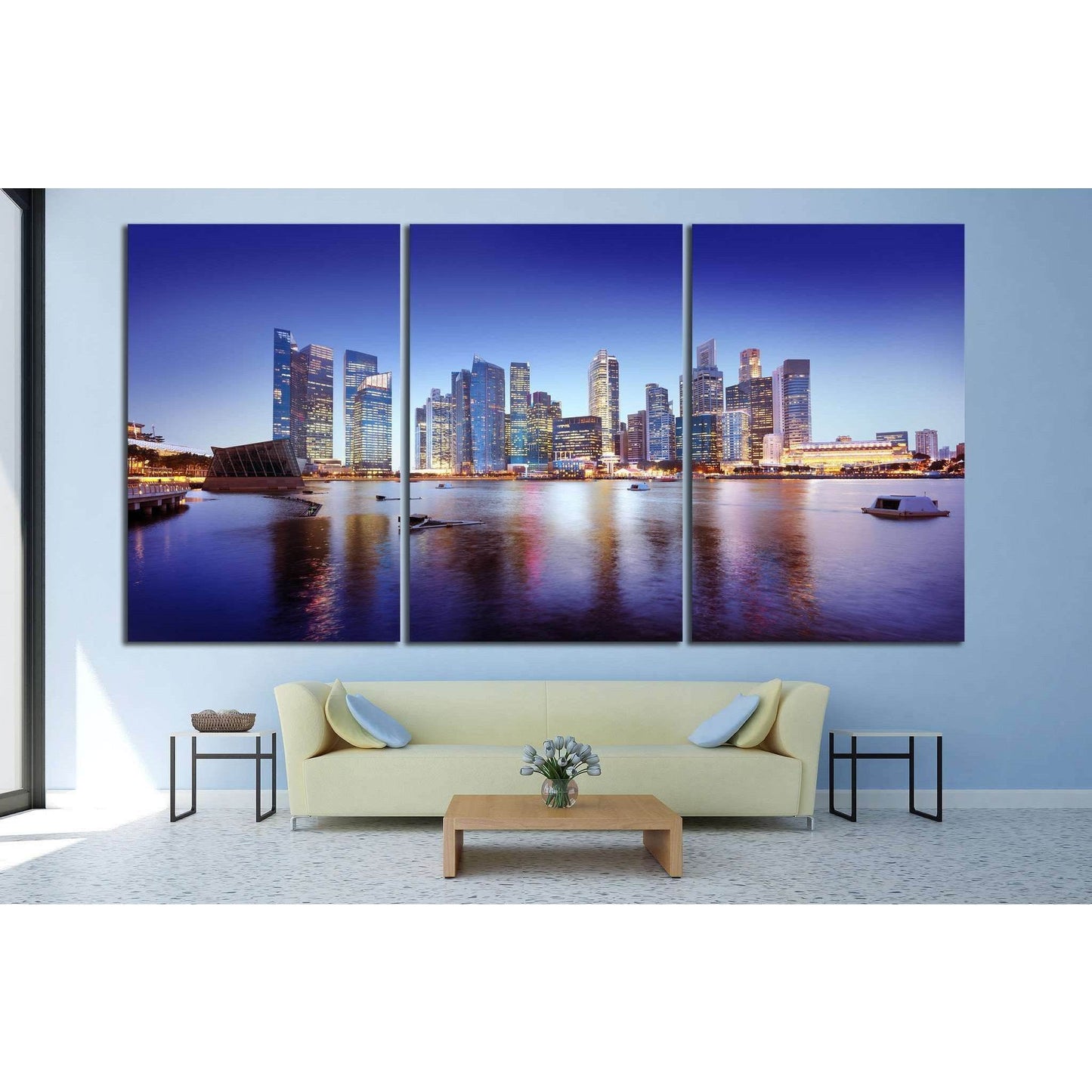 Singapore Cityscape №1147 Ready to Hang Canvas PrintCanvas art arrives ready to hang, with hanging accessories included and no additional framing required. Every canvas print is hand-crafted, made on-demand at our workshop and expertly stretched around 10