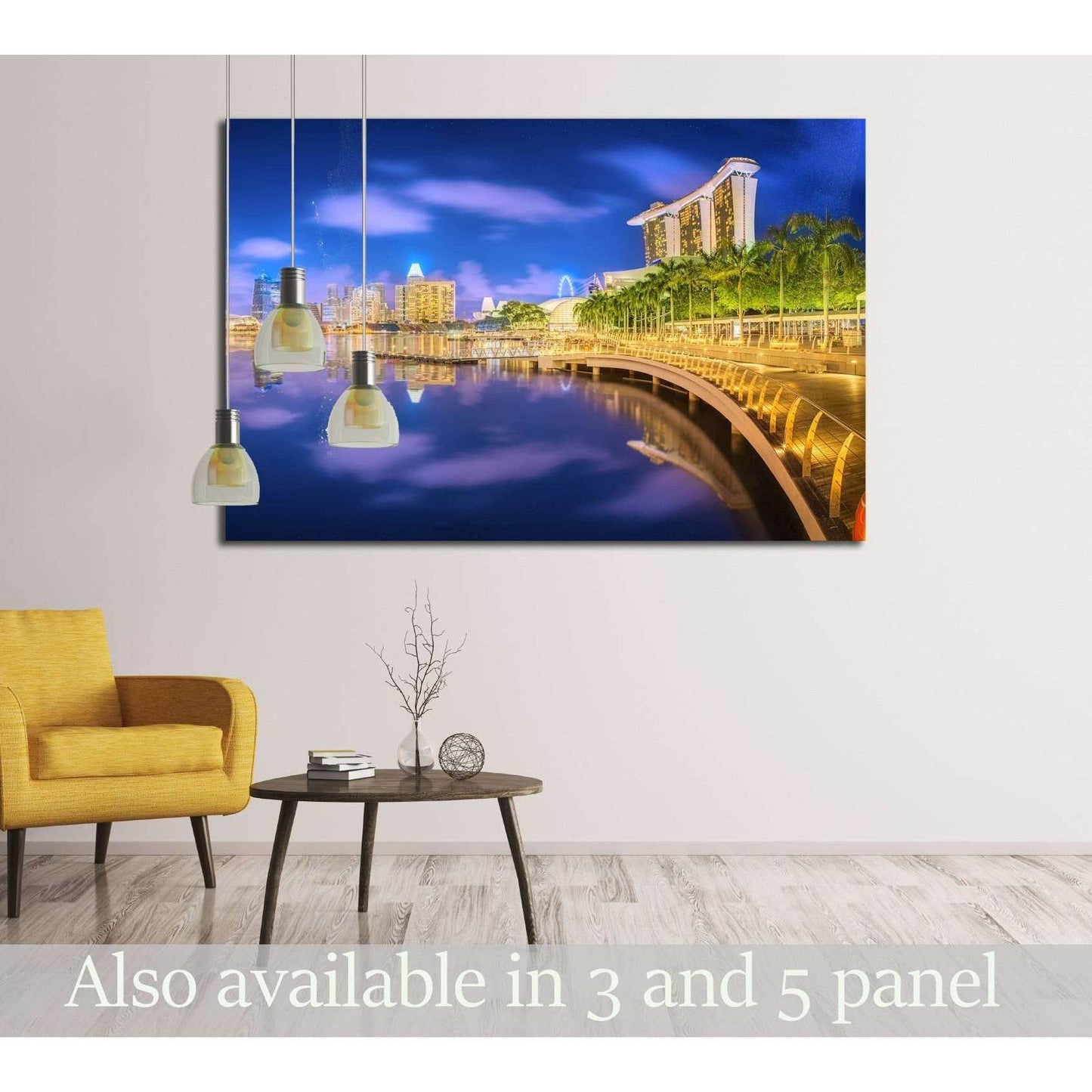 Singapore Skyline and view of skyscrapers on Marina Bay №2988 Ready to Hang Canvas PrintCanvas art arrives ready to hang, with hanging accessories included and no additional framing required. Every canvas print is hand-crafted, made on-demand at our works