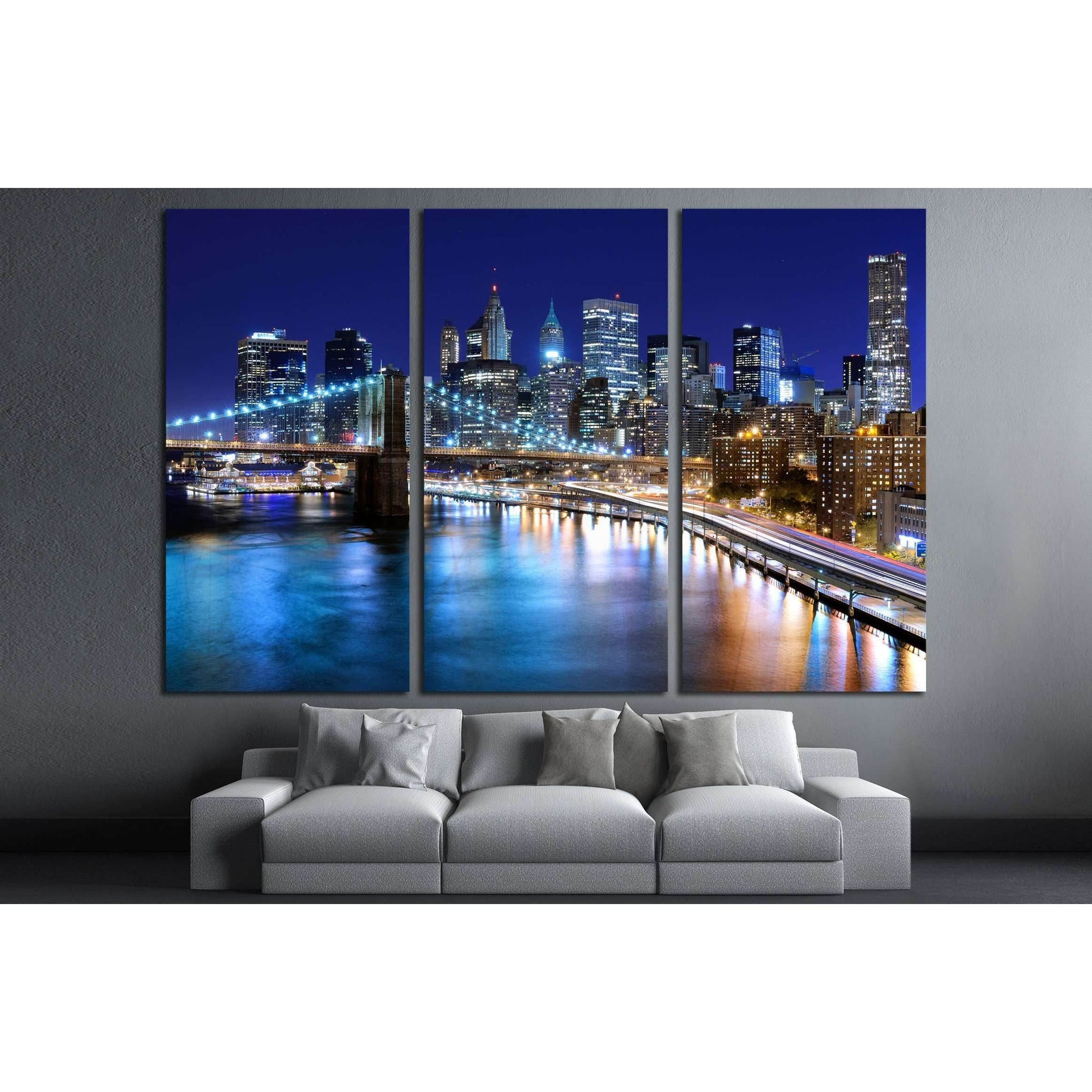 Skyline of downtown New York, New York, USA №2605 Ready to Hang Canvas PrintCanvas art arrives ready to hang, with hanging accessories included and no additional framing required. Every canvas print is hand-crafted, made on-demand at our workshop and expe