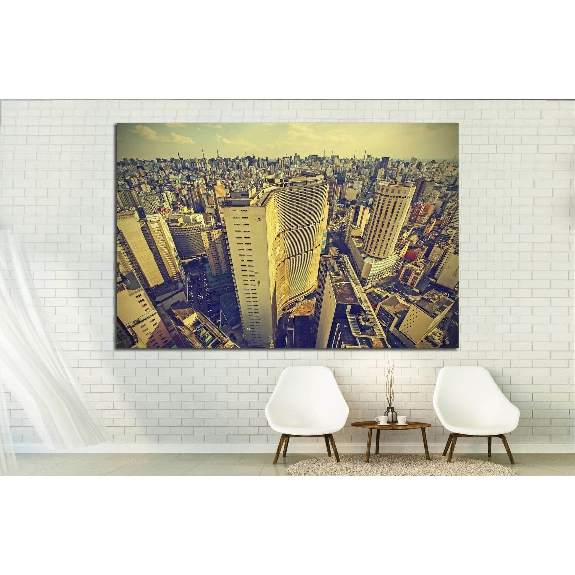 Skyline of Sao Paulo downtown, Brazil №1519 Ready to Hang Canvas PrintCanvas art arrives ready to hang, with hanging accessories included and no additional framing required. Every canvas print is hand-crafted, made on-demand at our workshop and expertly s