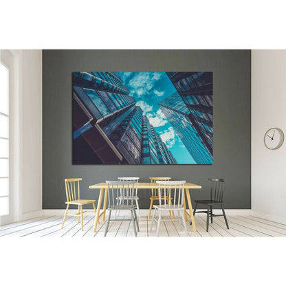 Skyscraper Buildings and Sky View №1578 Ready to Hang Canvas PrintCanvas art arrives ready to hang, with hanging accessories included and no additional framing required. Every canvas print is hand-crafted, made on-demand at our workshop and expertly stret