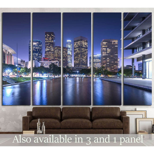 Skyscrapers Los Angeles California at night №1268 Ready to Hang Canvas PrintCanvas art arrives ready to hang, with hanging accessories included and no additional framing required. Every canvas print is hand-crafted, made on-demand at our workshop and expe