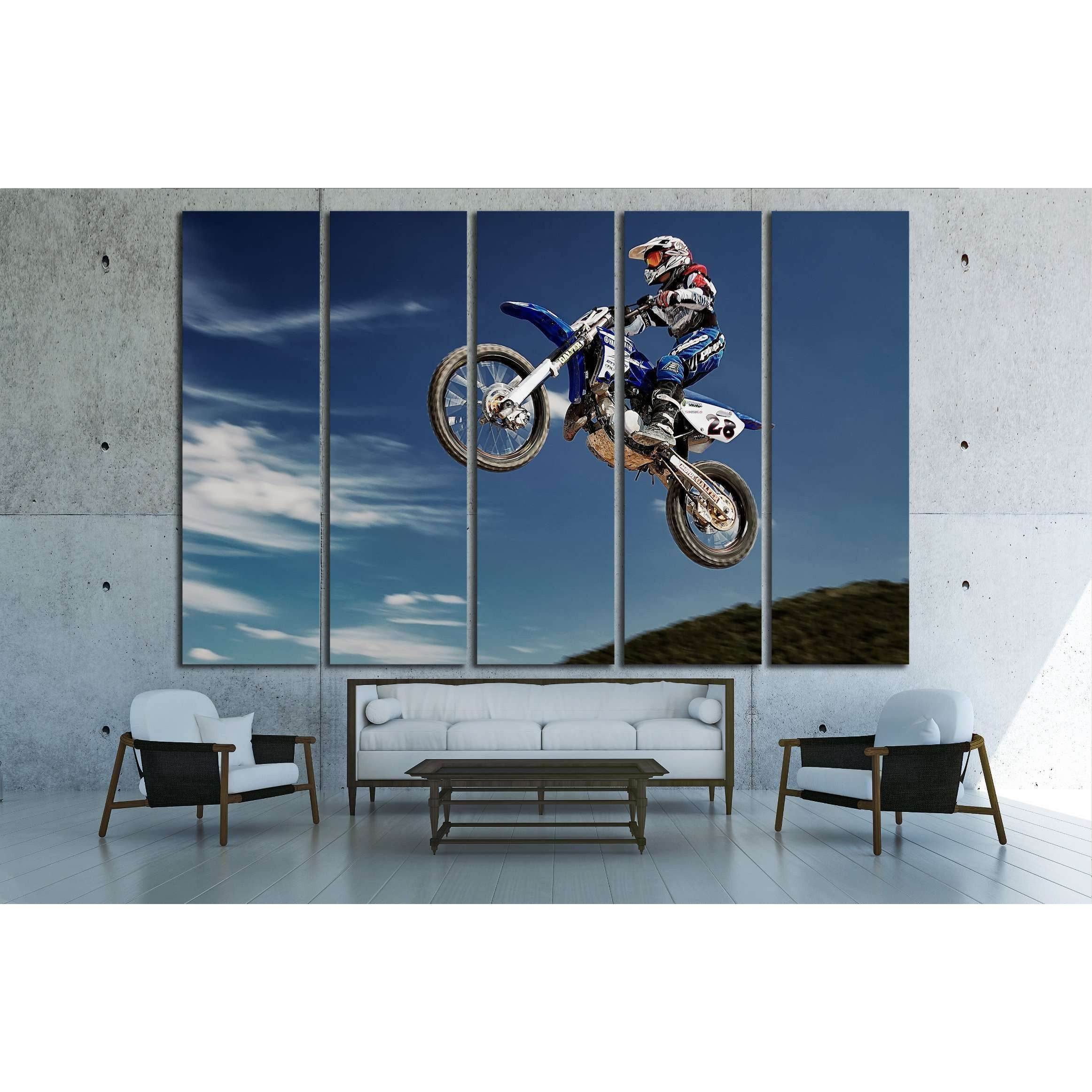 Canvas Print free style motocross 