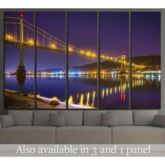 St John's Bridge, Portland, Oregon №795 Ready to Hang Canvas PrintCanvas art arrives ready to hang, with hanging accessories included and no additional framing required. Every canvas print is hand-crafted, made on-demand at our workshop and expertly stret