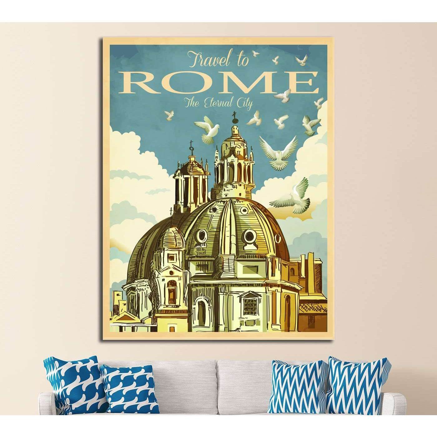 St. Peter's Basilica in Rome №4528 Ready to Hang Canvas PrintCanvas art arrives ready to hang, with hanging accessories included and no additional framing required. Every canvas print is hand-crafted, made on-demand at our workshop and expertly stretched