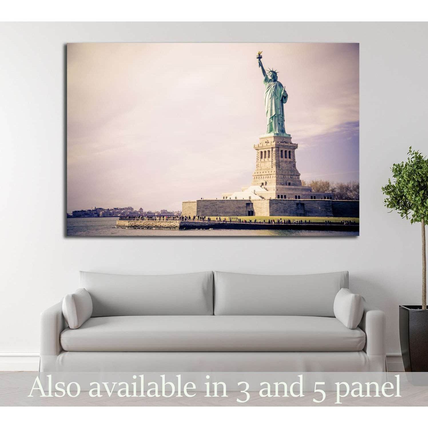 Statue of Liberty, New York №1287 Ready to Hang Canvas PrintCanvas art arrives ready to hang, with hanging accessories included and no additional framing required. Every canvas print is hand-crafted, made on-demand at our workshop and expertly stretched a