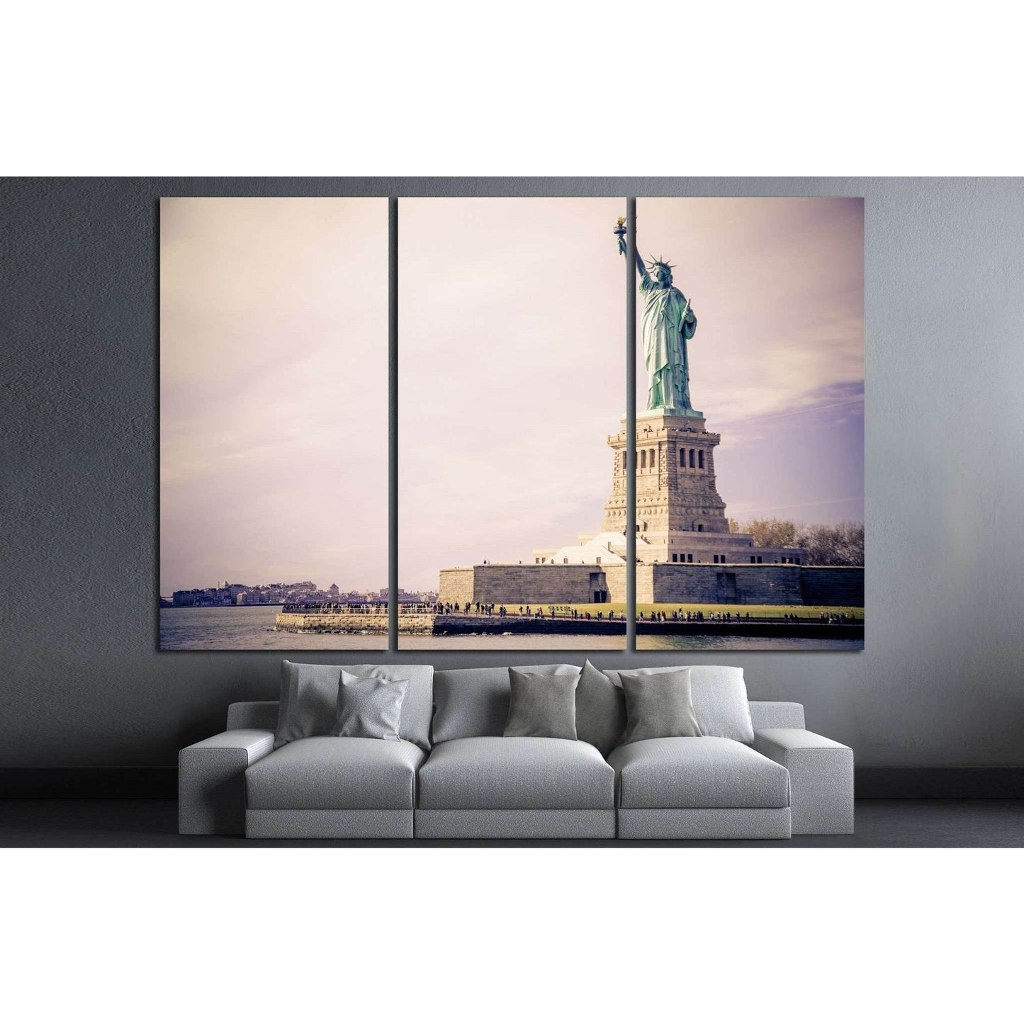 Statue of Liberty, New York №1287 Ready to Hang Canvas PrintCanvas art arrives ready to hang, with hanging accessories included and no additional framing required. Every canvas print is hand-crafted, made on-demand at our workshop and expertly stretched a