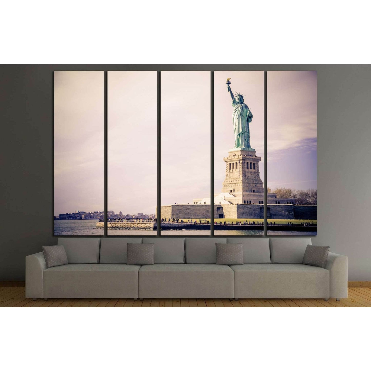 Statue of Liberty, New York №1287 Ready to Hang Canvas PrintCanvas art arrives ready to hang, with hanging accessories included and no additional framing required. Every canvas print is hand-crafted, made on-demand at our workshop and expertly stretched a