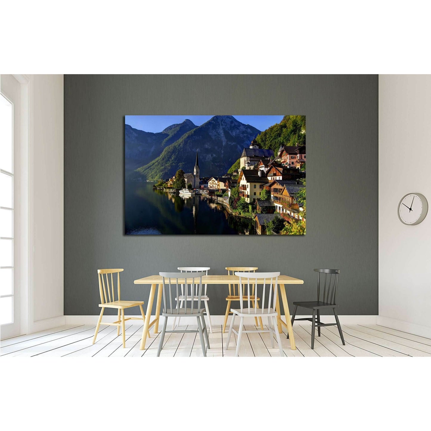 Sunrise at Hallstatt №2594 Ready to Hang Canvas PrintCanvas art arrives ready to hang, with hanging accessories included and no additional framing required. Every canvas print is hand-crafted, made on-demand at our workshop and expertly stretched around 1