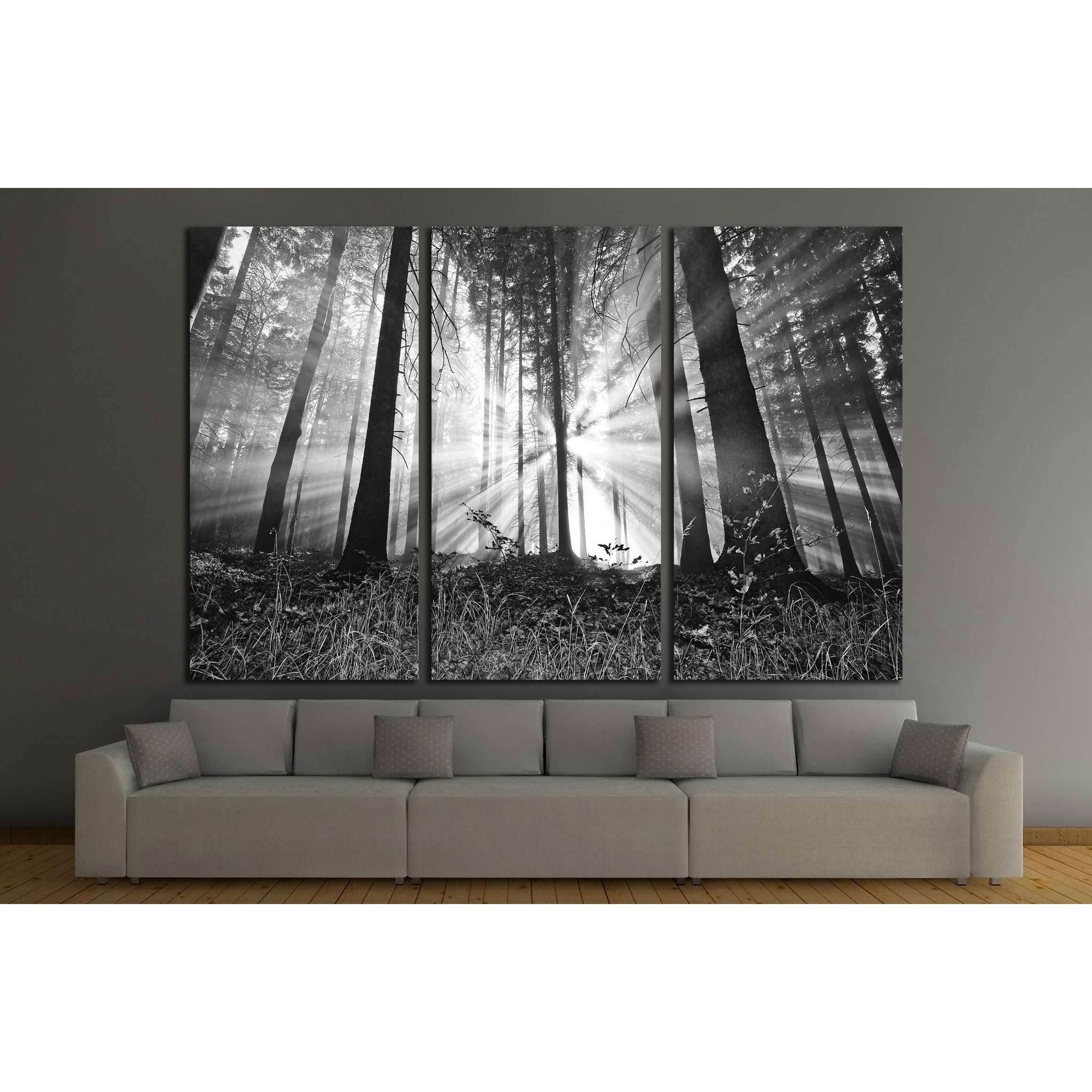 sunrise in a forest №2687 Ready to Hang Canvas PrintCanvas art arrives ready to hang, with hanging accessories included and no additional framing required. Every canvas print is hand-crafted, made on-demand at our workshop and expertly stretched around 10