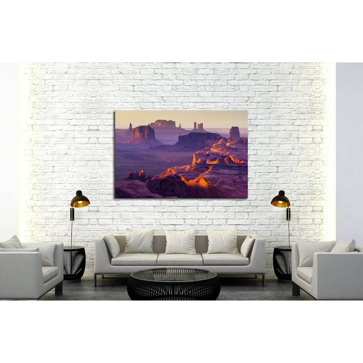 Sunset over the Hunt's Mesa №2690 Ready to Hang Canvas PrintCanvas art arrives ready to hang, with hanging accessories included and no additional framing required. Every canvas print is hand-crafted, made on-demand at our workshop and expertly stretched a