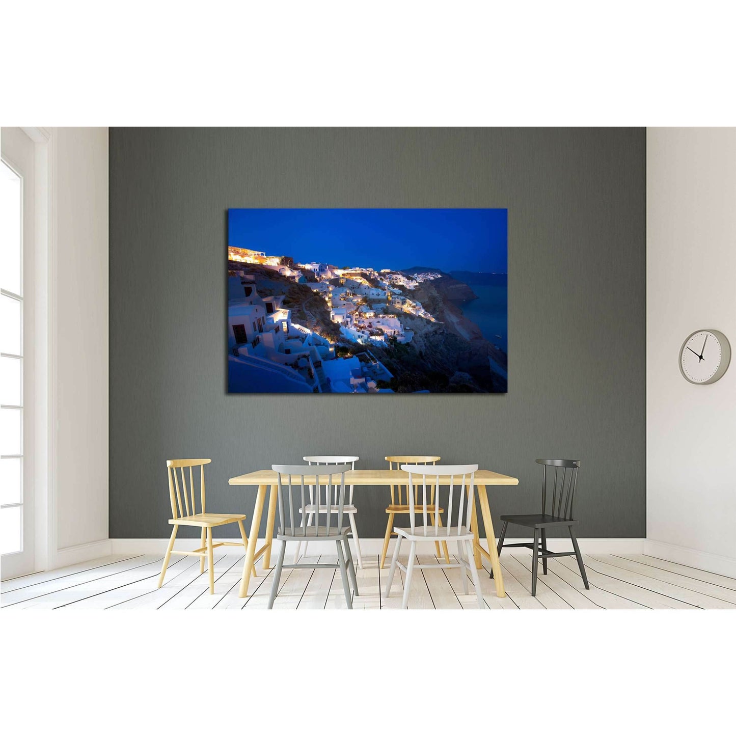 Sunset View of Fira, Santorini, Greece №2645 Ready to Hang Canvas PrintCanvas art arrives ready to hang, with hanging accessories included and no additional framing required. Every canvas print is hand-crafted, made on-demand at our workshop and expertly