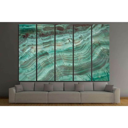 Texture of polished Malachite №1399 Ready to Hang Canvas PrintCanvas art arrives ready to hang, with hanging accessories included and no additional framing required. Every canvas print is hand-crafted, made on-demand at our workshop and expertly stretched