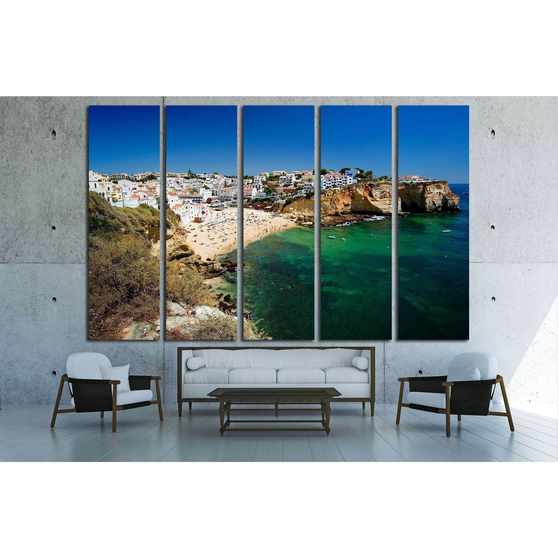 The beautiful city of Carvoeiro in Algarve, Portugal №2582 Ready to Hang Canvas PrintCanvas art arrives ready to hang, with hanging accessories included and no additional framing required. Every canvas print is hand-crafted, made on-demand at our workshop