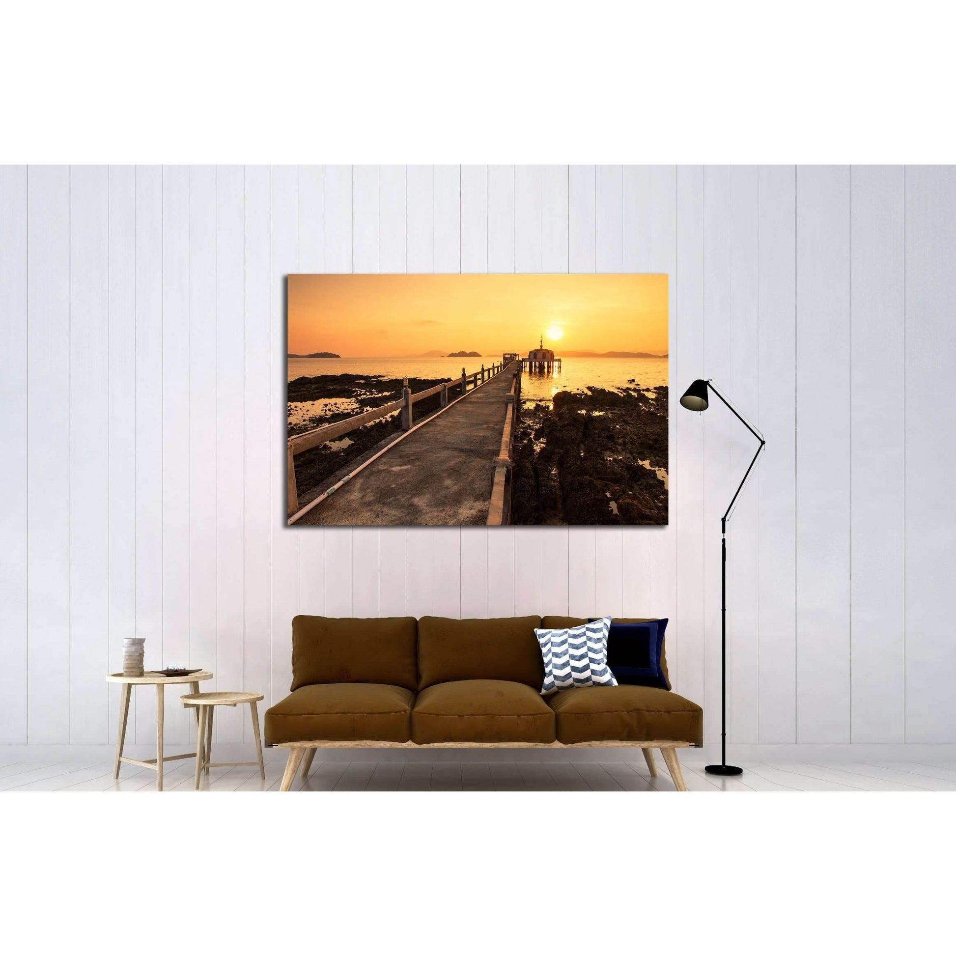 The bridge at Old Church In The Sea №3141 Ready to Hang Canvas PrintCanvas art arrives ready to hang, with hanging accessories included and no additional framing required. Every canvas print is hand-crafted, made on-demand at our workshop and expertly str