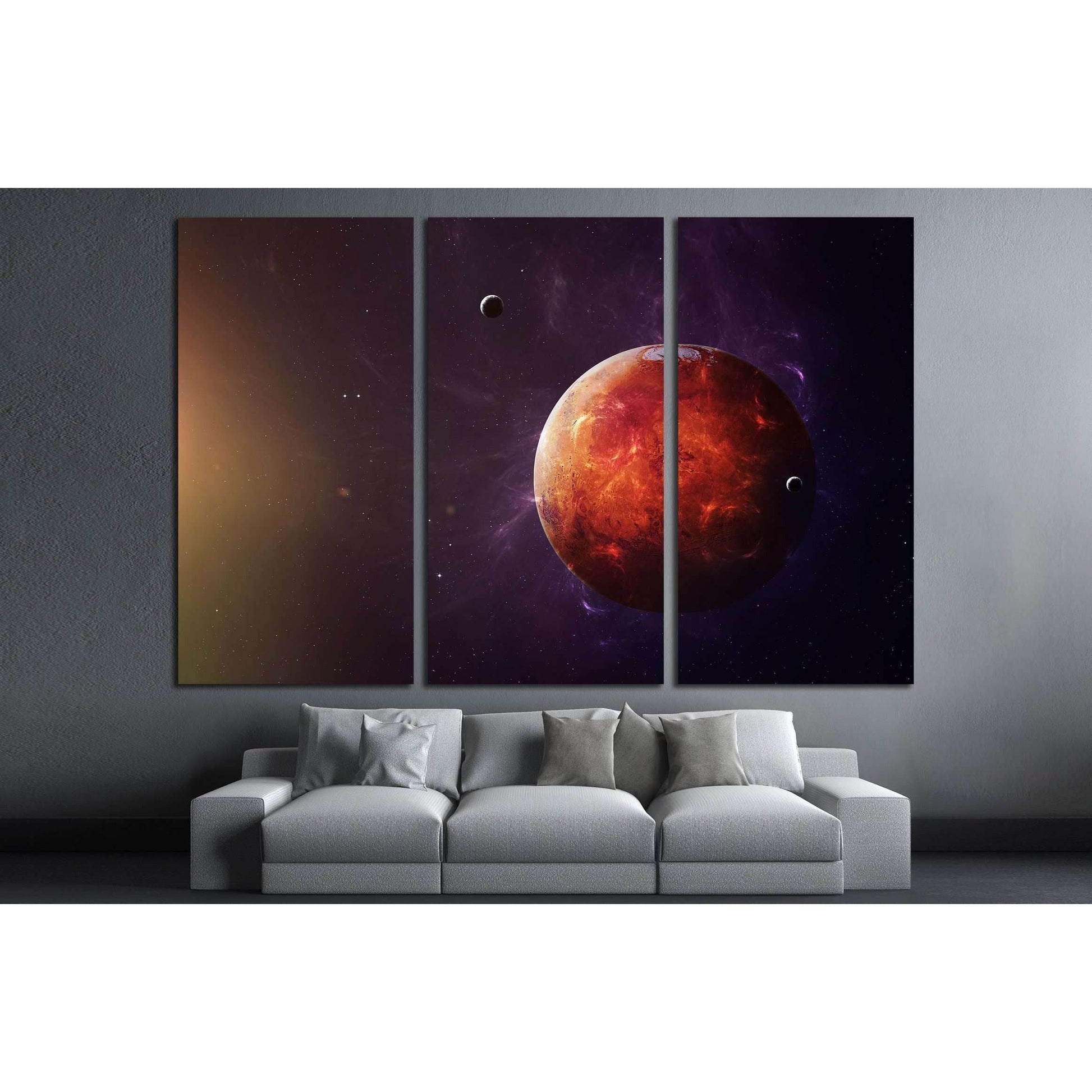 The Mars shot from space showing all they beauty. №2454 Ready to Hang Canvas PrintCanvas art arrives ready to hang, with hanging accessories included and no additional framing required. Every canvas print is hand-crafted, made on-demand at our workshop an