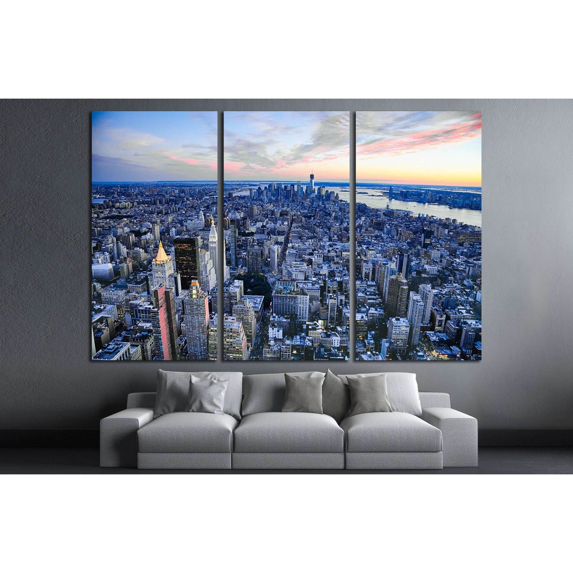 The New York City and New Jersey skyline at afternoon the Freedom tower №2631 Ready to Hang Canvas PrintCanvas art arrives ready to hang, with hanging accessories included and no additional framing required. Every canvas print is hand-crafted, made on-dem