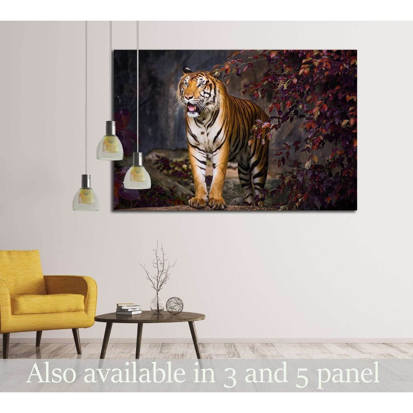 Tiger idle, at the zoo №2363 Ready to Hang Canvas PrintCanvas art arrives ready to hang, with hanging accessories included and no additional framing required. Every canvas print is hand-crafted, made on-demand at our workshop and expertly stretched around