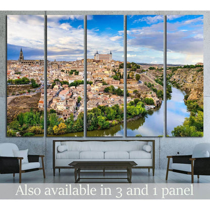 Toledo, Spain old town city skyline №2061 Ready to Hang Canvas PrintCanvas art arrives ready to hang, with hanging accessories included and no additional framing required. Every canvas print is hand-crafted, made on-demand at our workshop and expertly str