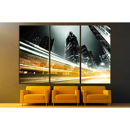 traffic in Hong Kong at night №2142 Ready to Hang Canvas PrintCanvas art arrives ready to hang, with hanging accessories included and no additional framing required. Every canvas print is hand-crafted, made on-demand at our workshop and expertly stretched