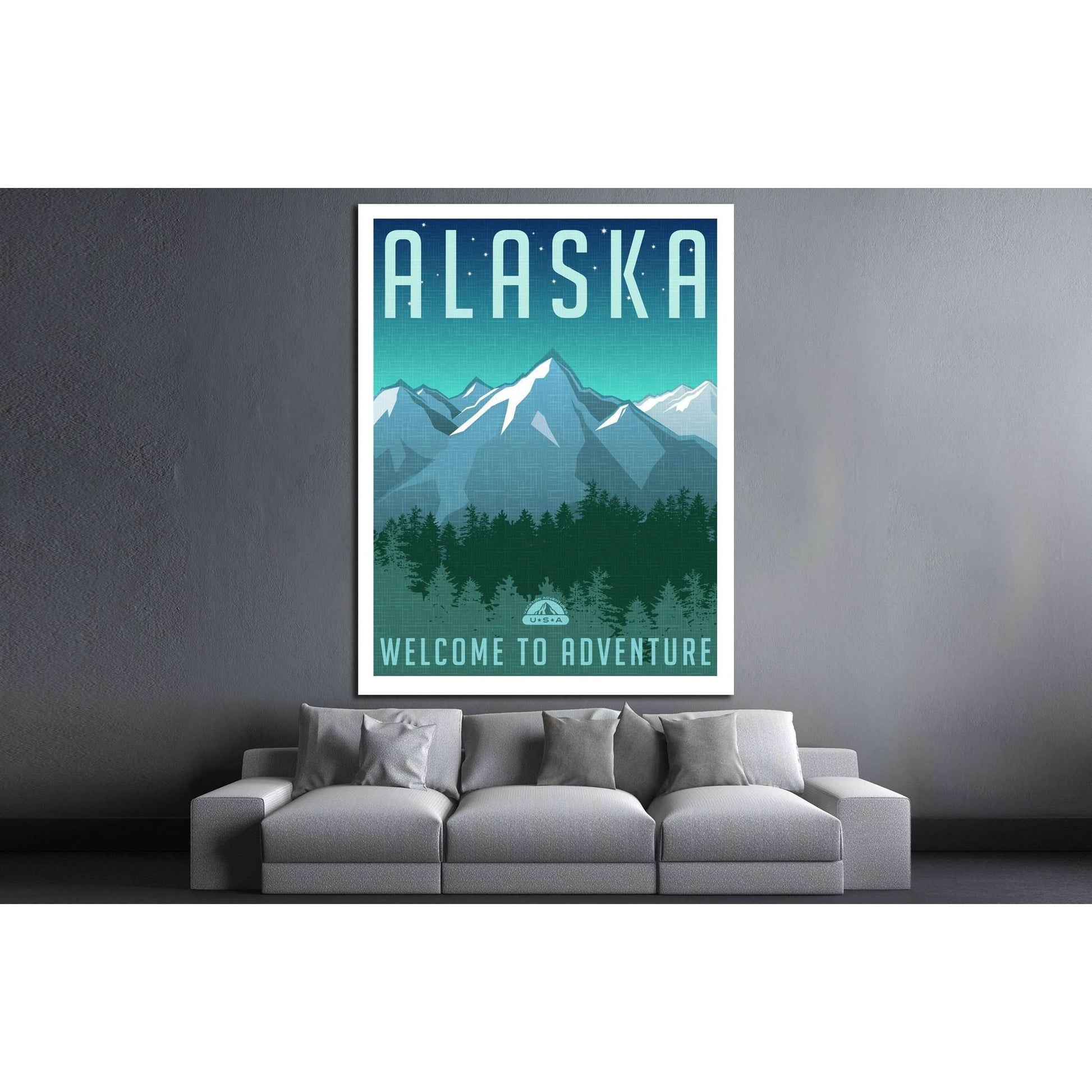 United States, Alaska mountain landscape №4575 Ready to Hang Canvas PrintCanvas art arrives ready to hang, with hanging accessories included and no additional framing required. Every canvas print is hand-crafted, made on-demand at our workshop and expertl