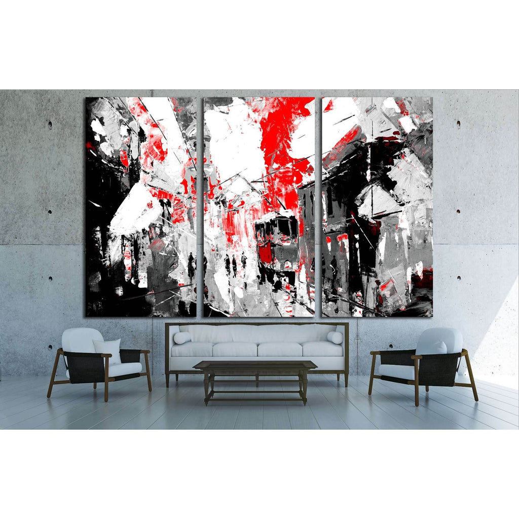 urban, city life, sin city inspiration - black and red color №3233 Rea