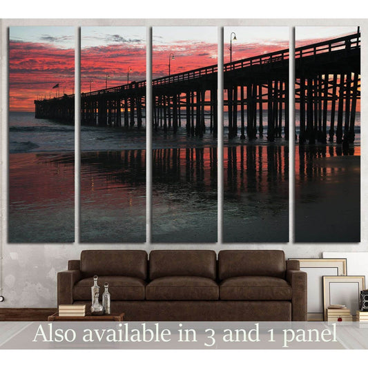 Ventura Pier at sunset, Ventura, California, USA №2052 Ready to Hang Canvas PrintCanvas art arrives ready to hang, with hanging accessories included and no additional framing required. Every canvas print is hand-crafted, made on-demand at our workshop and