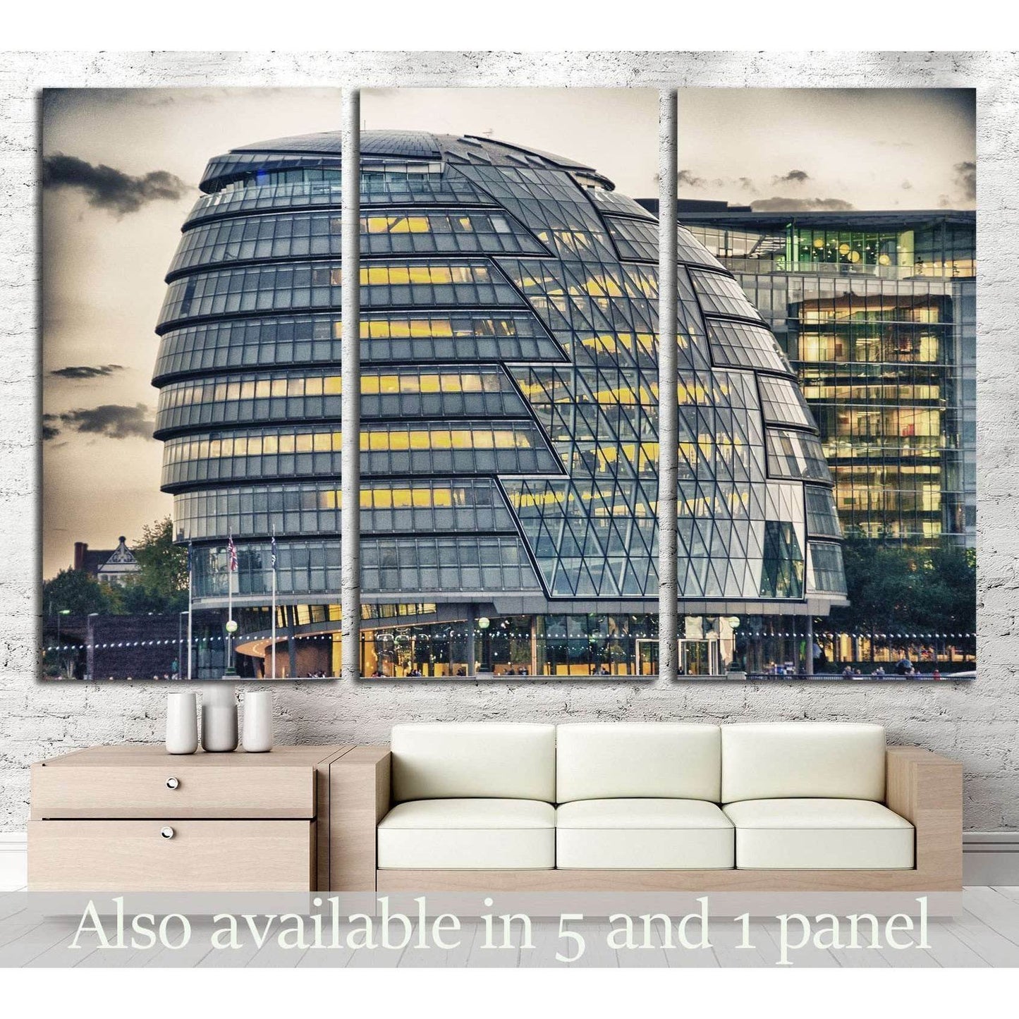 view of London №780 Ready to Hang Canvas PrintCanvas art arrives ready to hang, with hanging accessories included and no additional framing required. Every canvas print is hand-crafted, made on-demand at our workshop and expertly stretched around 100% Nor