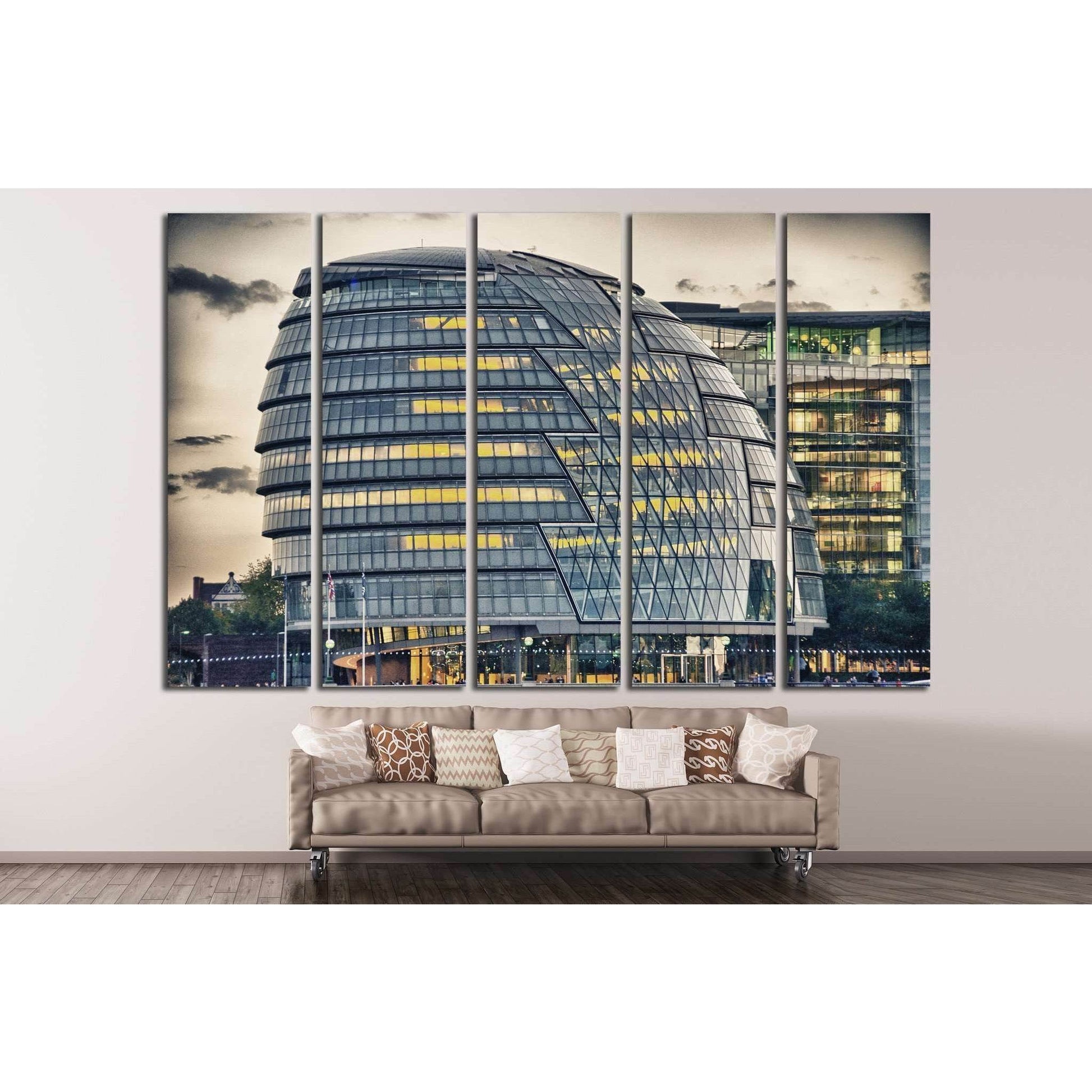 view of London №780 Ready to Hang Canvas PrintCanvas art arrives ready to hang, with hanging accessories included and no additional framing required. Every canvas print is hand-crafted, made on-demand at our workshop and expertly stretched around 100% Nor