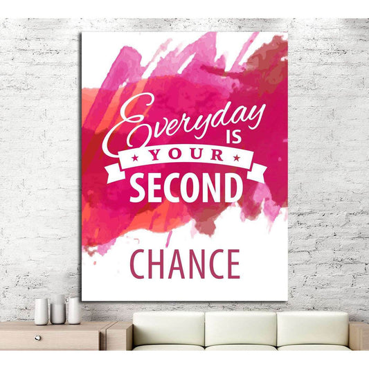 Vintage canvas with motivation quote on red pink abstract watercolor background №4563 Ready to Hang Canvas PrintCanvas art arrives ready to hang, with hanging accessories included and no additional framing required. Every canvas print is hand-crafted, mad