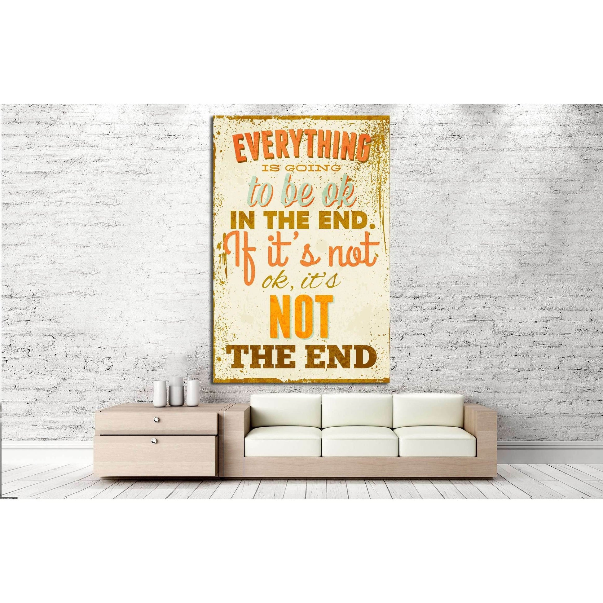 Vintage typography vector illustration with grunge effects №4569 Ready to Hang Canvas PrintCanvas art arrives ready to hang, with hanging accessories included and no additional framing required. Every canvas print is hand-crafted, made on-demand at our wo