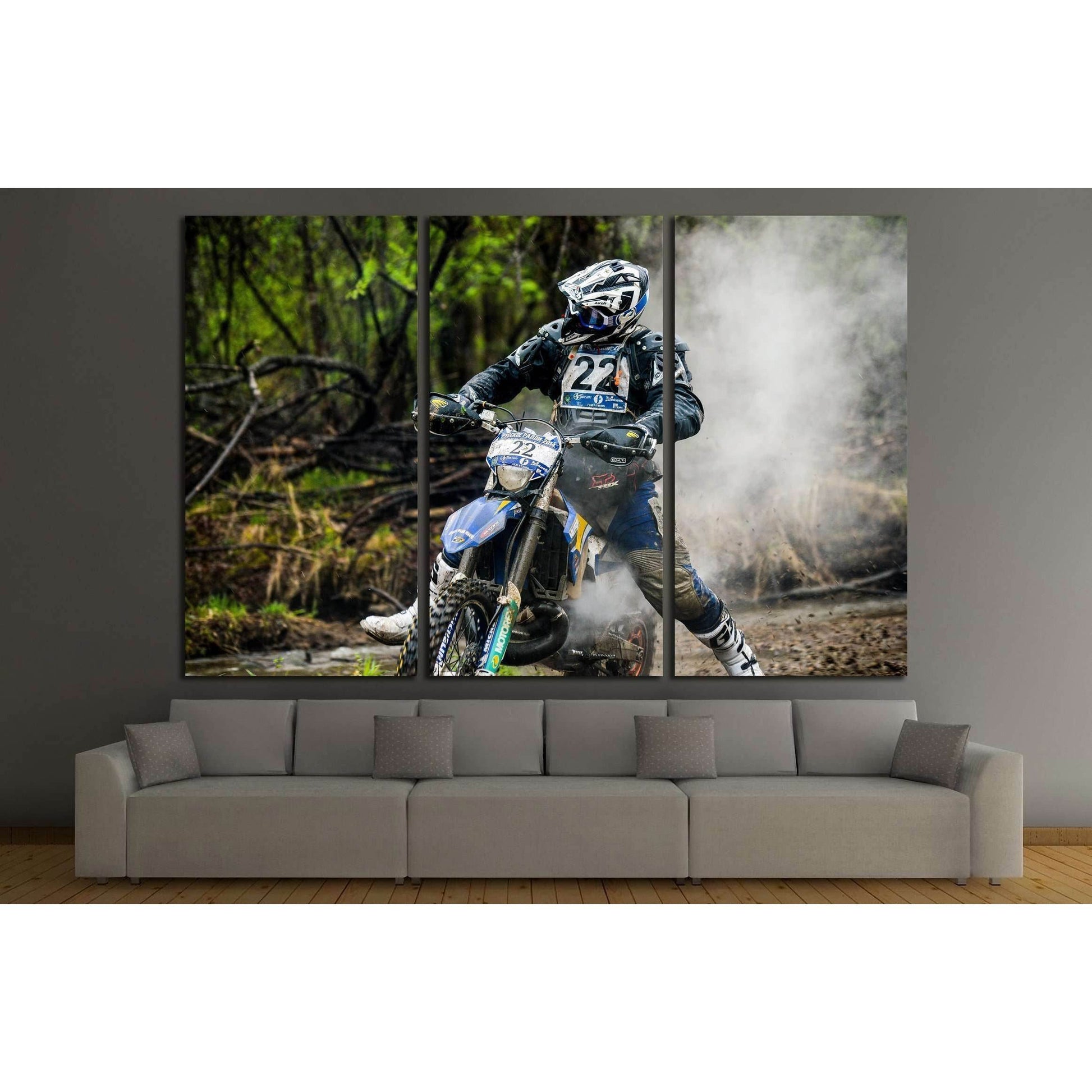 Enduro Canvas Art, ATV Wall Art №2488 Ready to Hang Canvas PrintCanvas art arrives ready to hang, with hanging accessories included and no additional framing required. Every canvas print is hand-crafted, made on-demand at our workshop and expertly stretch