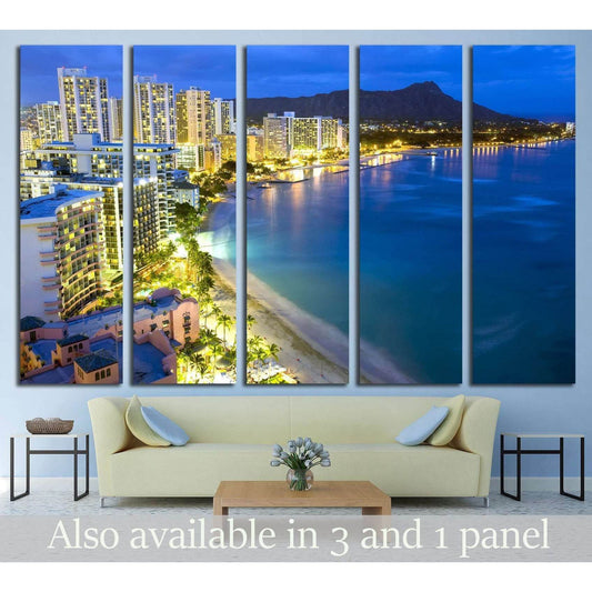 Waikiki beach in Honolulu, Hawaii №1664 Ready to Hang Canvas PrintCanvas art arrives ready to hang, with hanging accessories included and no additional framing required. Every canvas print is hand-crafted, made on-demand at our workshop and expertly stret