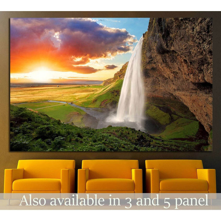 Waterfall Wall Art - Zellart Canvas Prints