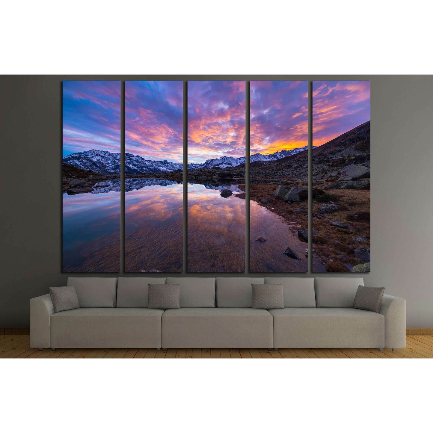 Wide angle shot taken on the Italian Alps №3086 Ready to Hang Canvas PrintCanvas art arrives ready to hang, with hanging accessories included and no additional framing required. Every canvas print is hand-crafted, made on-demand at our workshop and expert