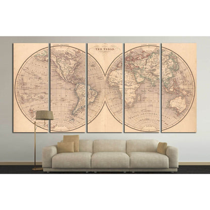 World Map №1497 Ready to Hang Canvas PrintCanvas art arrives ready to hang, with hanging accessories included and no additional framing required. Every canvas print is hand-crafted, made on-demand at our workshop and expertly stretched around 100% North A