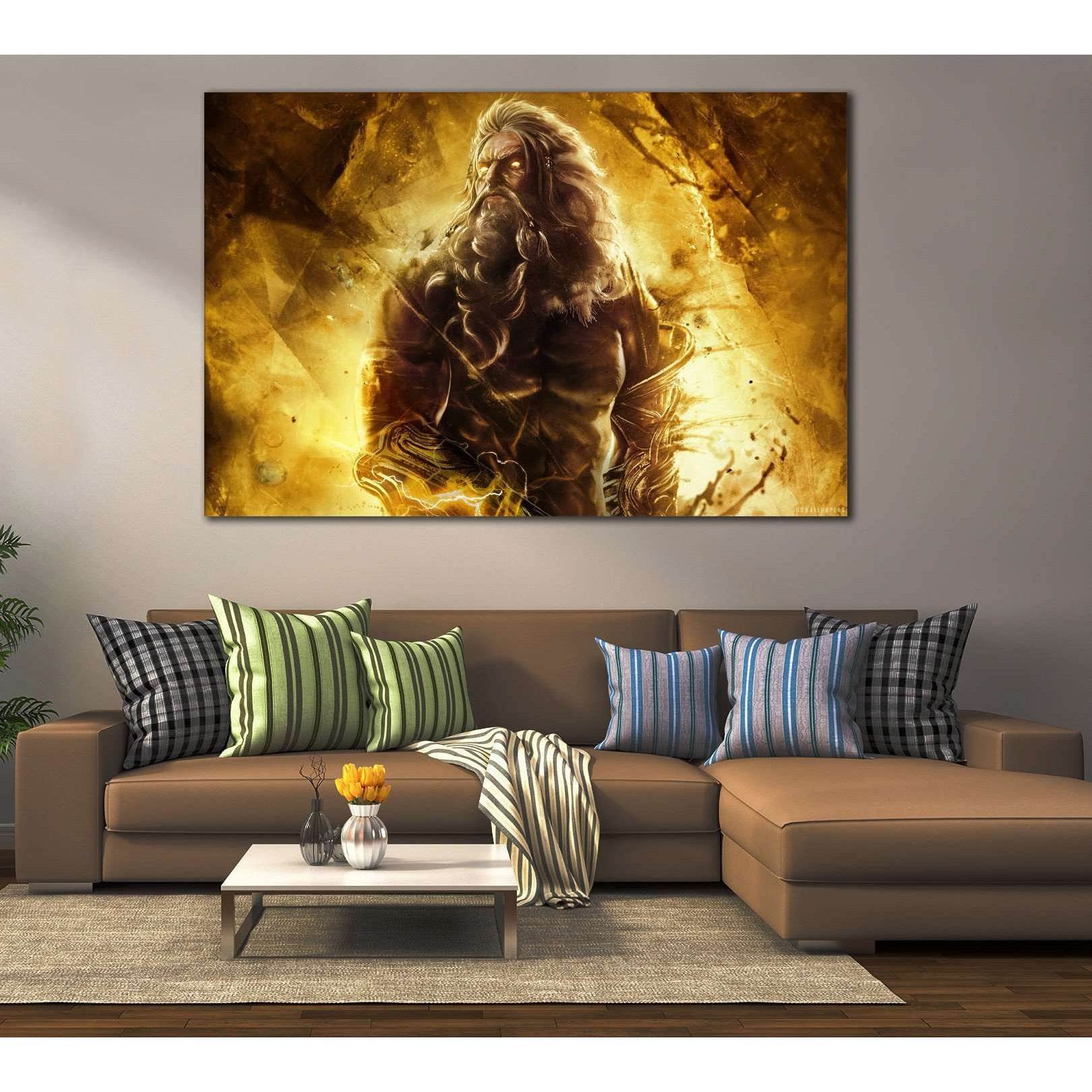 zeus in god of war №2022 Ready to Hang Canvas PrintCanvas art arrives ready to hang, with hanging accessories included and no additional framing required. Every canvas print is hand-crafted, made on-demand at our workshop and expertly stretched around 100